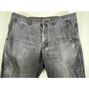 Haggar H26 Mens Chino Casual Pants Size 38x30 Gray Stonewash